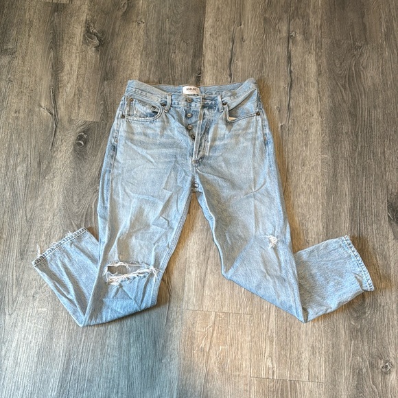 Agolde Riley Hi Rise Straight Crop Jean - Picture 4 of 8